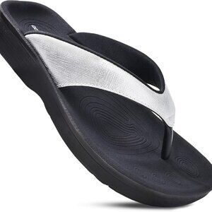 Slip On Women's Orthopedic Flip Flops Arch Support Casual Summer Walking Beach